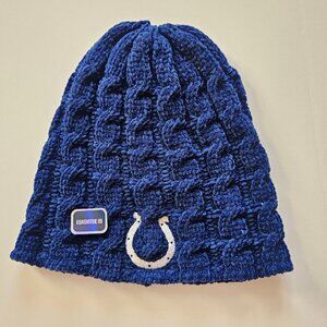 Blue NFL Colts Velour Knit Hat